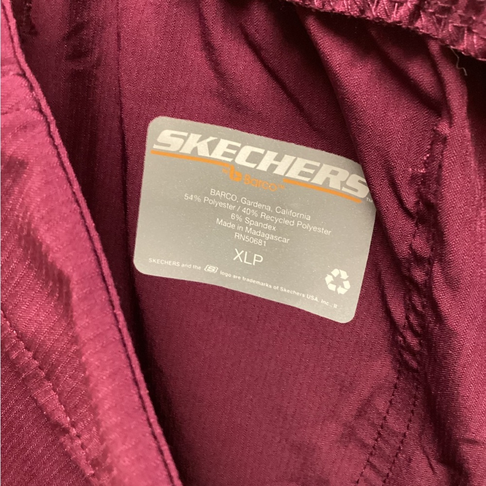 Skechers Barco women’s Srub XL petite pants wine career nurse professional - Picture 5 of 7